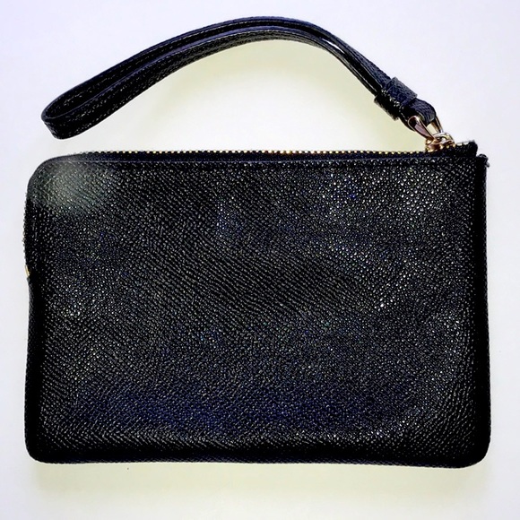 Coach corner zip leather wristlet - Picture 4 of 8